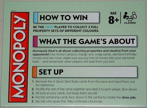 rules of monopoly deal card game|Monopoly Deal Card Game: Rules and Instructions for How to Play.